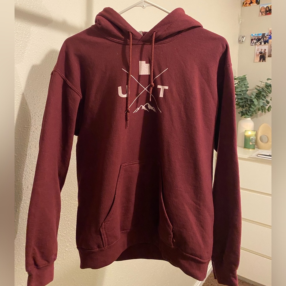 Burgundy Utah sweatshirt